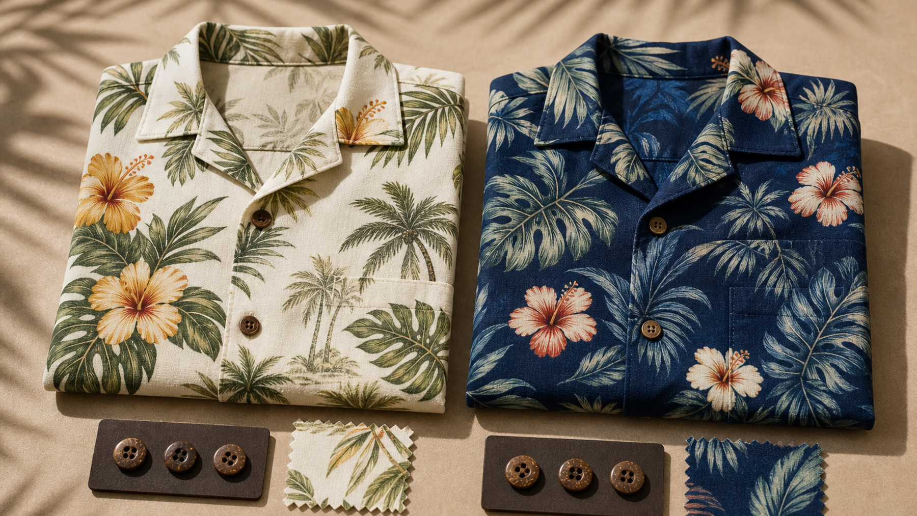 Button Selection for Custom Aloha Shirts