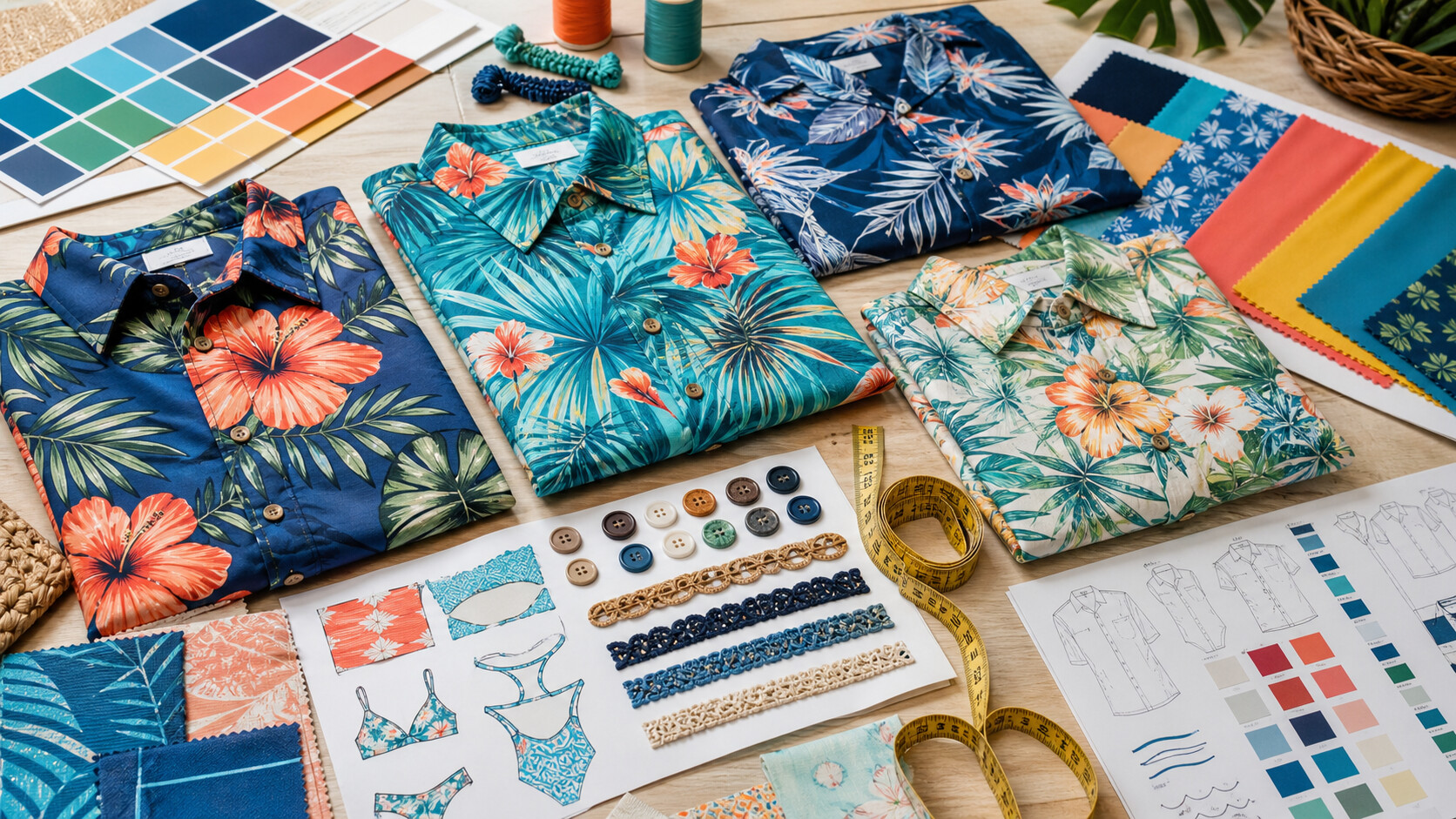 Spec brief for custom aloha shirts for schools