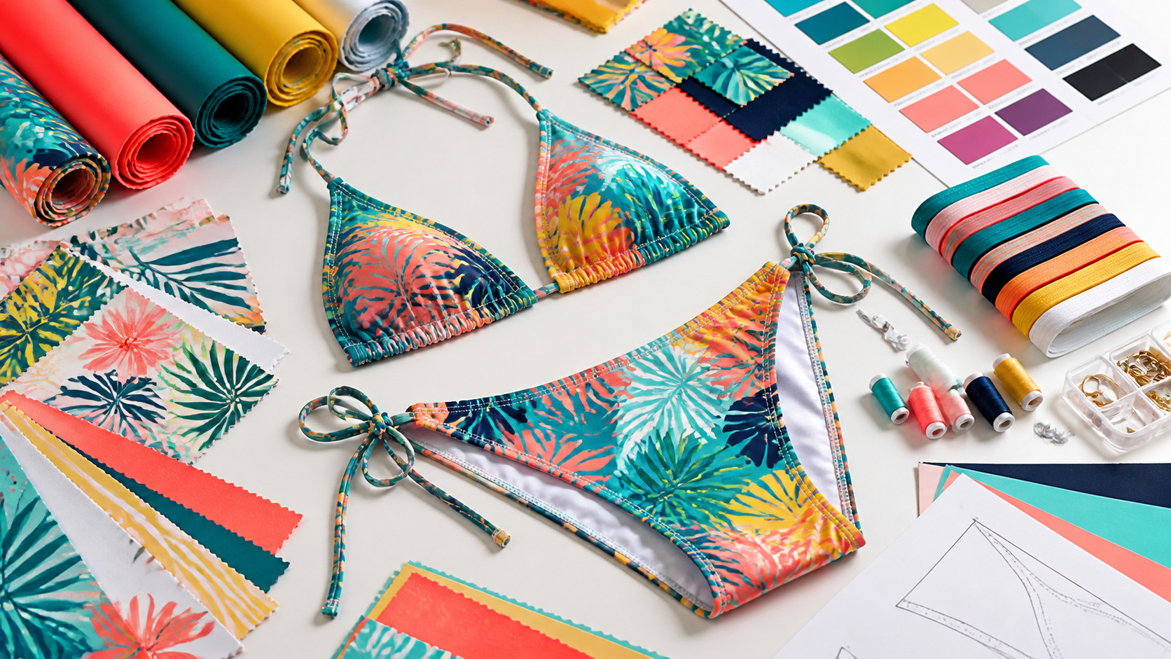 custom print bikini manufacturer low MOQ guide