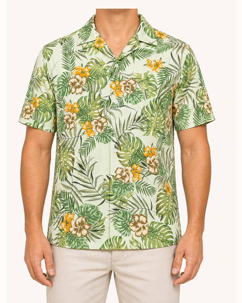 Smooth Woven Camp Shirt (XLSX-09) — Aloha Shirts by Aloha & Co