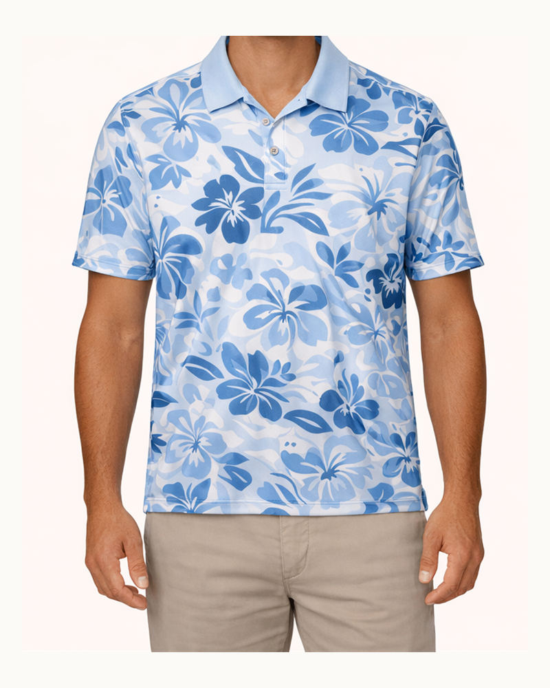 Knitted Polo Shirt (XLSX-10) — Aloha Shirts by Aloha & Co