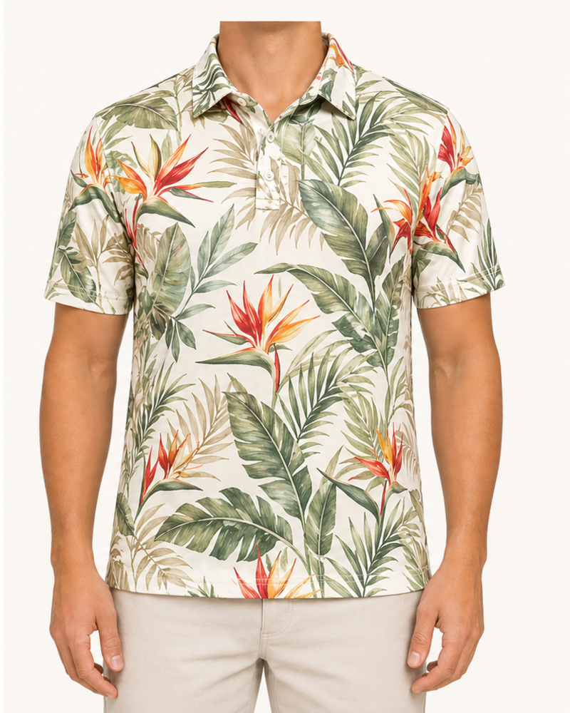 Knitted Polo Shirt (XLSX-10) — Aloha Shirts by Aloha & Co