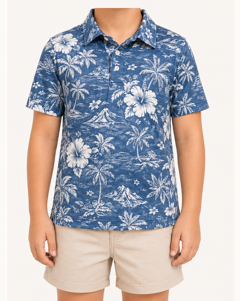 Knitted Polo Shirt (XLSX-32) — Aloha Shirts by Aloha & Co