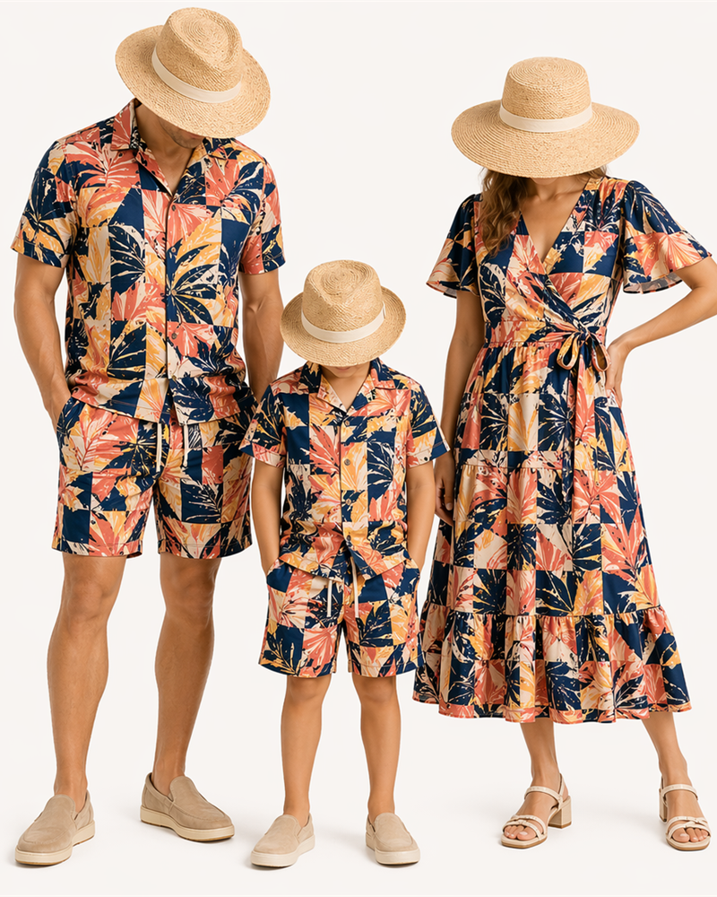 Polyester Family Set (MSF9002) — Matching Sets by Aloha & Co