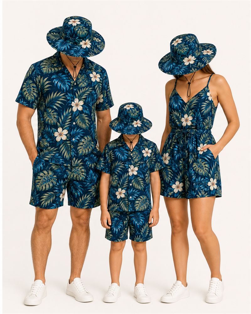 Polyester Family Set (MSF9002) — Matching Sets by Aloha & Co