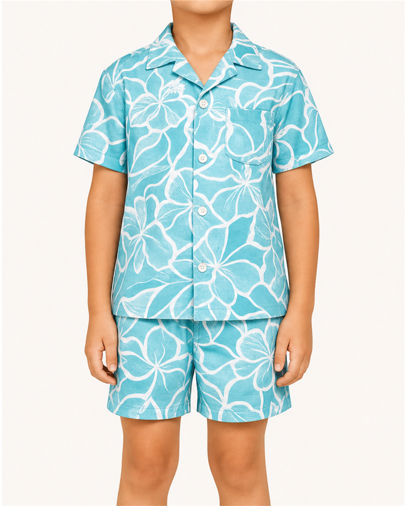 Kids Shirt + Shorts (MSK7001) — Matching Sets by Aloha & Co