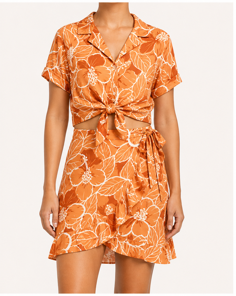 Rayon Top + Skirt (MSW2101) — Matching Sets by Aloha & Co