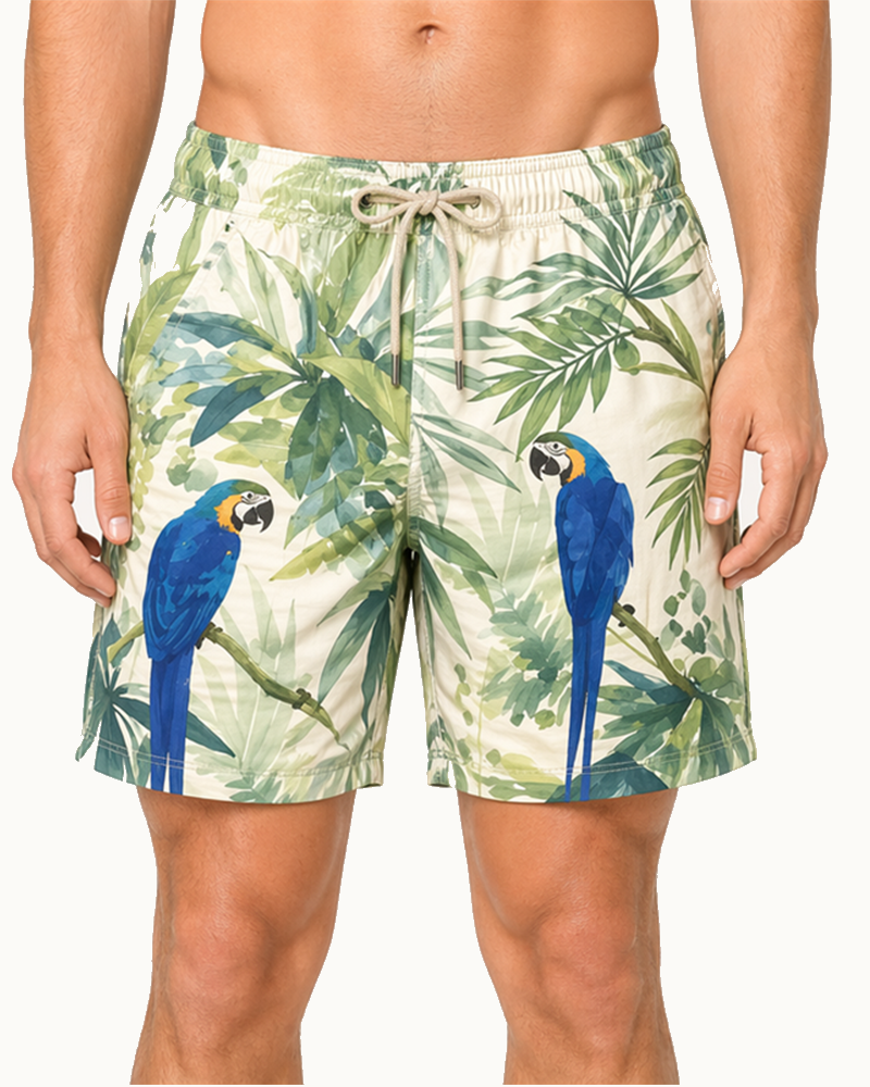 Mesh-Lined Swim Trunks (SW1101) — Swimwear by Aloha & Co