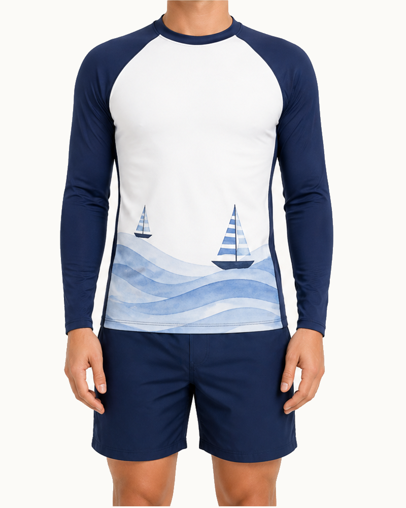UPF50+ Long Sleeve Rash Guard (SW4001) — Swimwear by Aloha & Co