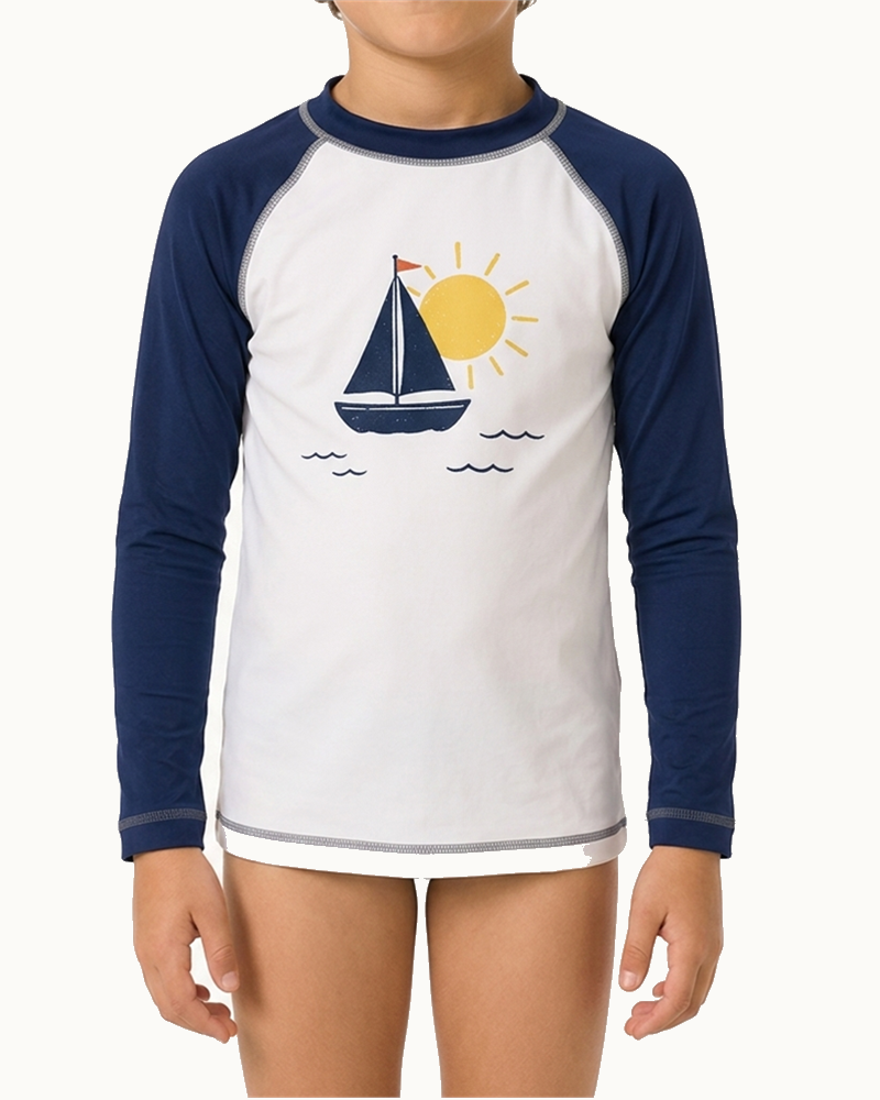 Kids Rash Guard UPF50+ (SWK7002) — Swimwear by Aloha & Co