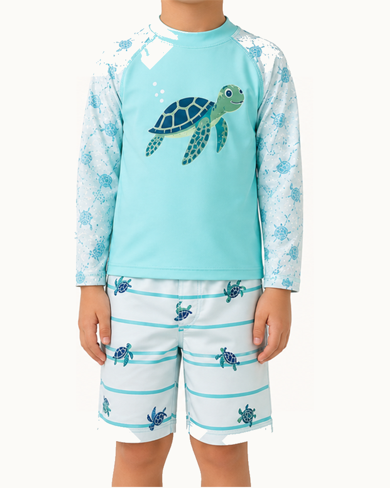 Kids Swim Set (Top+Bottom) (SWK7003) — Swimwear by Aloha & Co