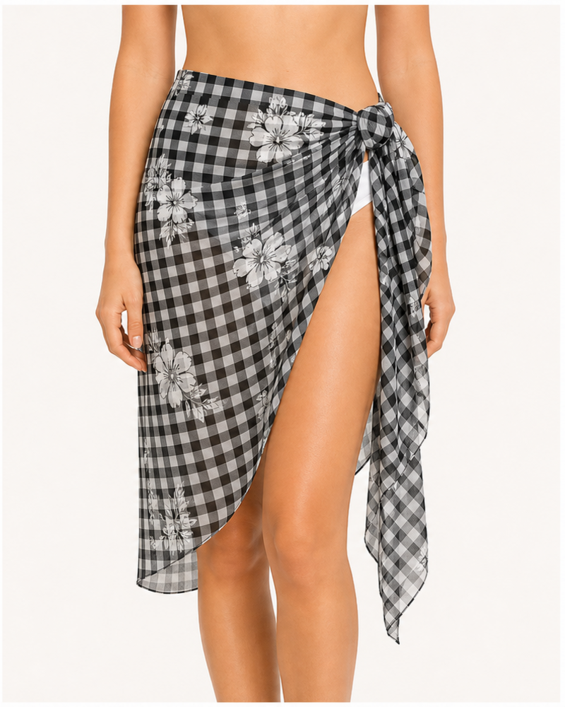 Chiffon Sarong Cover-Up (SWW2201) — Swimwear by Aloha & Co