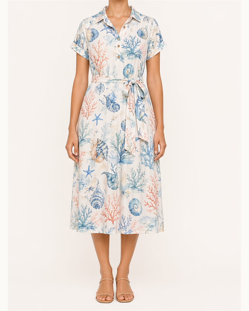 Rayon Polo Dress (RD1103) — Resort Dresses by Aloha & Co