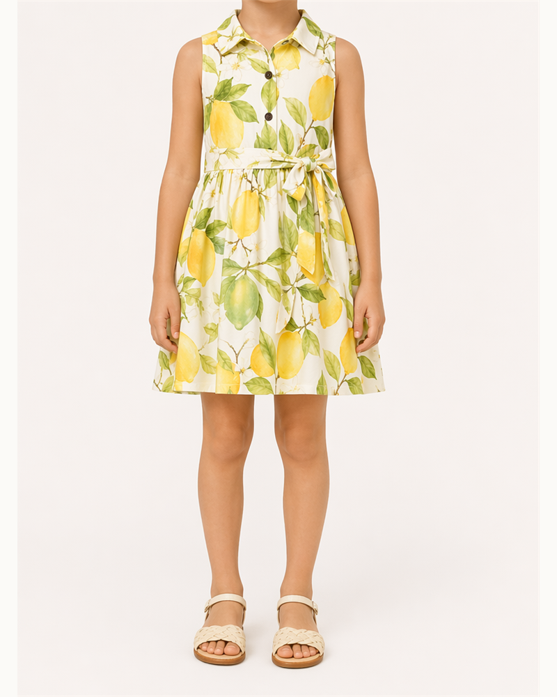 Girls Cotton Poplin Dress (RDK7002) — Resort Dresses by Aloha & Co