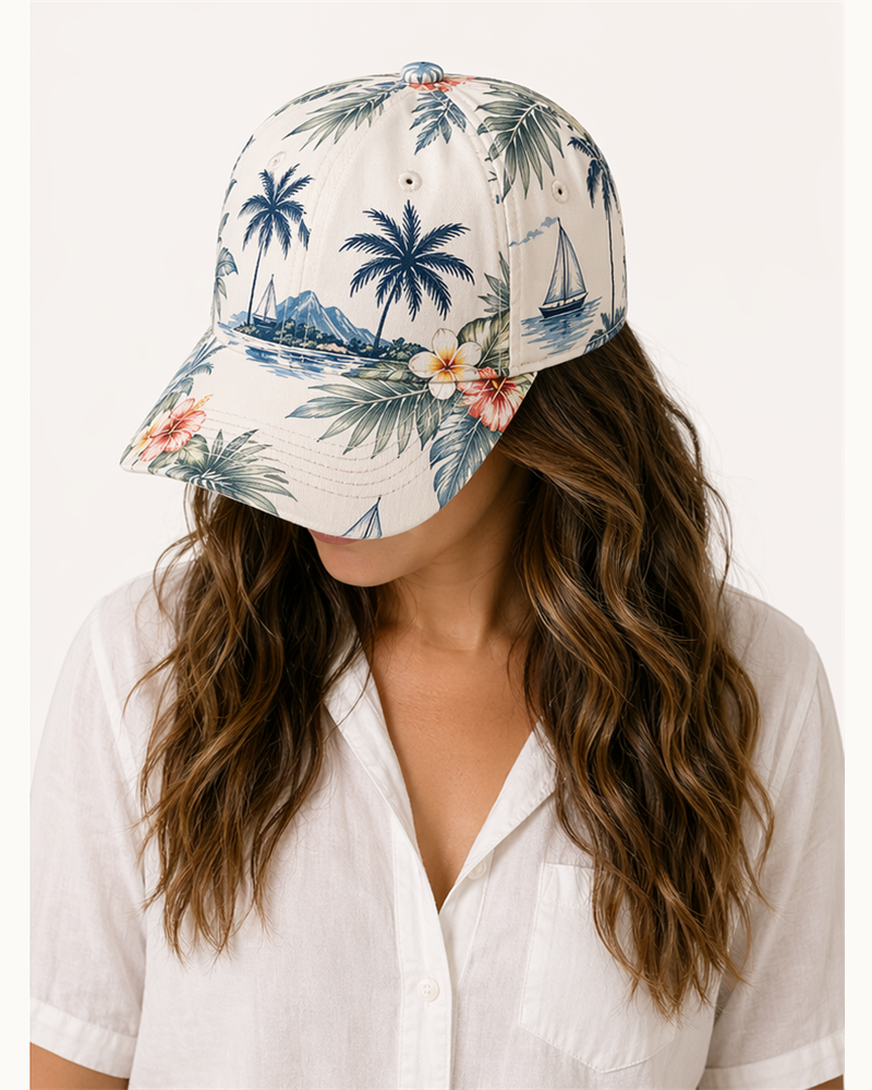 Cotton Aloha Cap (AC1101) — Accessories by Aloha & Co