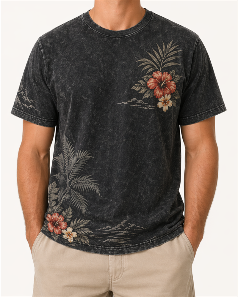 Acid Wash Vintage Tee (TS1006) — T-Shirts & Tops by Aloha & Co