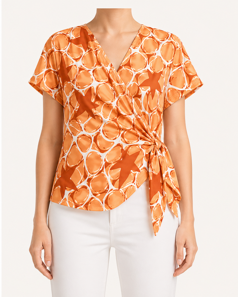 Scarf Top (XLSX-19) — T-Shirts & Tops by Aloha & Co